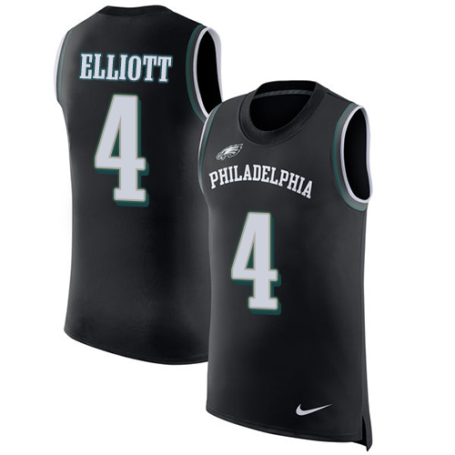 Nike Eagles #4 Jake Elliott Black Alternate Men's Stitched NFL Limited Rush Tank Top Jersey